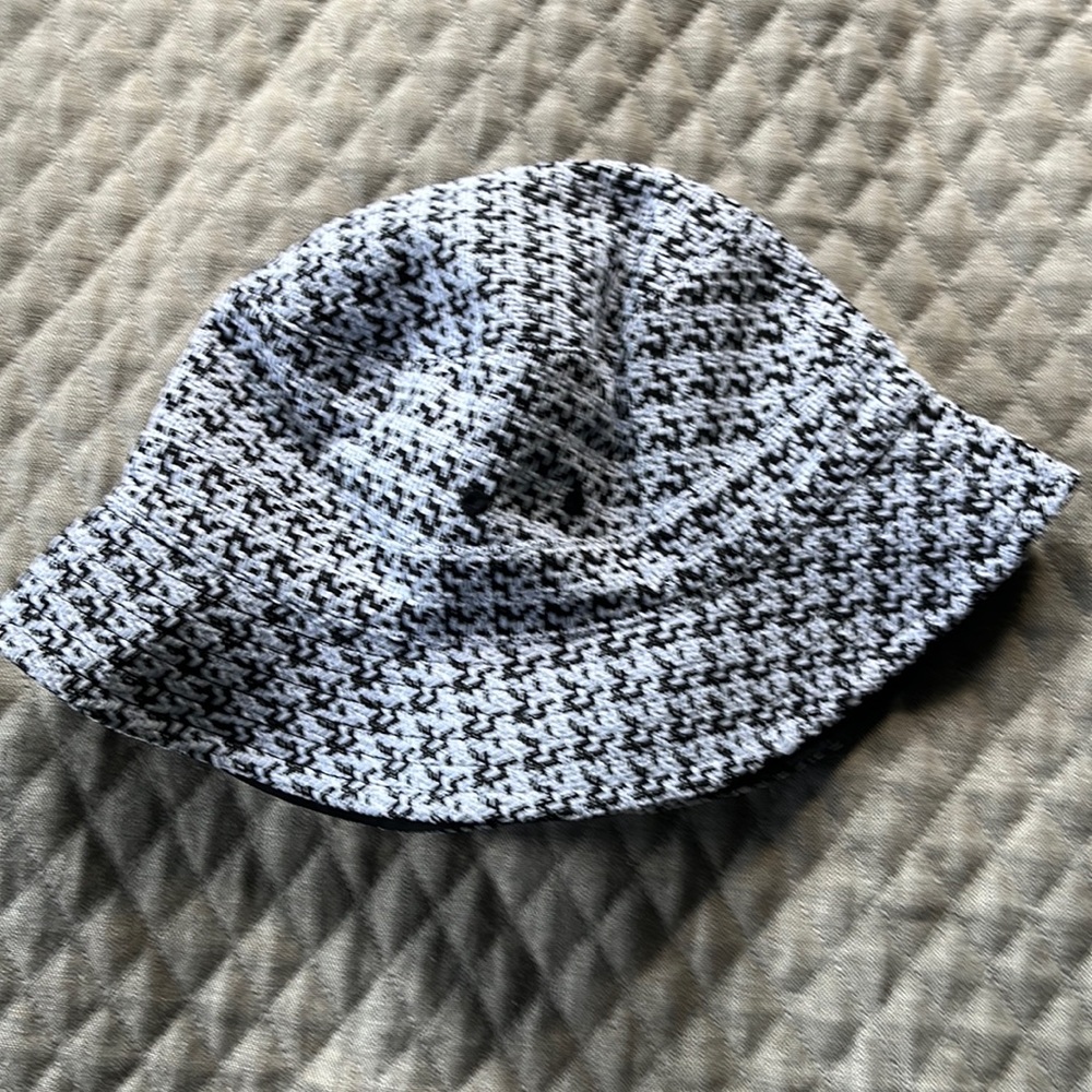 Golftini black/white tweed bucket hat OS